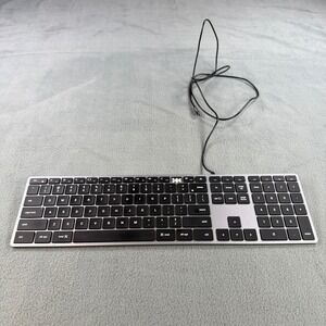 Satechi Slim W3 Wired Backlit Keyboard Mac USB-C Space Gray ST-UCSW3M